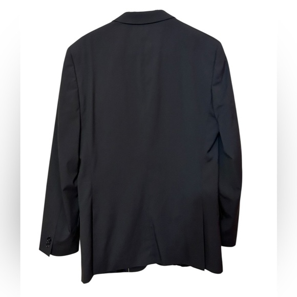 Marc Ecko Black Suit Blazer size 38L 2 button closure businessman office - Picture 9 of 10